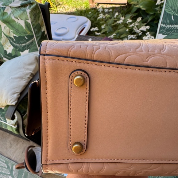 Coach Rogue Bag 25 In Signature Leather With Floral Bow Print Interior - Picture 9 of 16